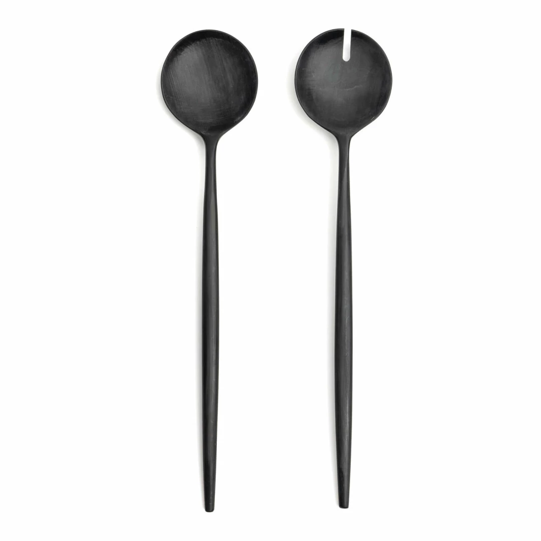 CUTIPOL Goa Specials - Salad set matte black horn