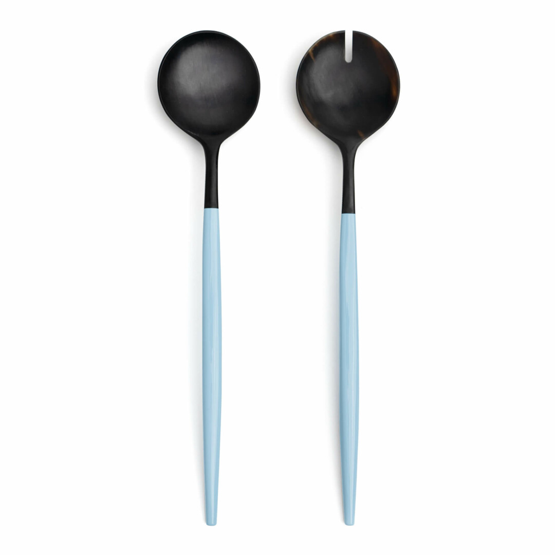 CUTIPOL Goa Specials - Talher salada chifre mate e cabo azul lacado