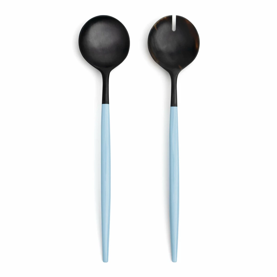CUTIPOL Goa Specials - Talher salada chifre mate e cabo azul lacado