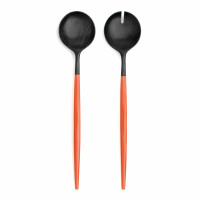CUTIPOL Goa Specials - Salad set matte horn and orange lacquer