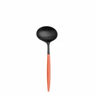CUTIPOL Goa Specials - Soup spoon matte horn and orange lacquer
