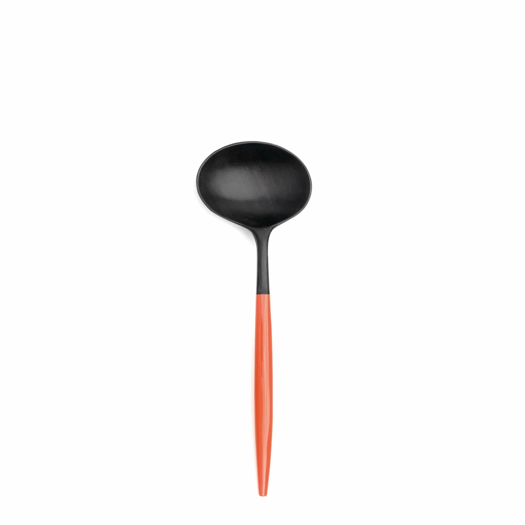 CUTIPOL Goa Specials - Salad set matte horn and orange lacquer