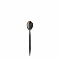 CUTIPOL Goa Specials - Sorbet spoon marble black horn