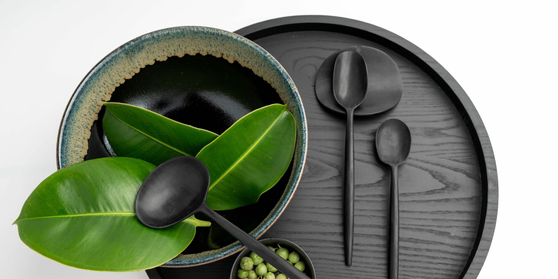 CUTIPOL Goa Specials - Colher queijo chifre preto mate-2