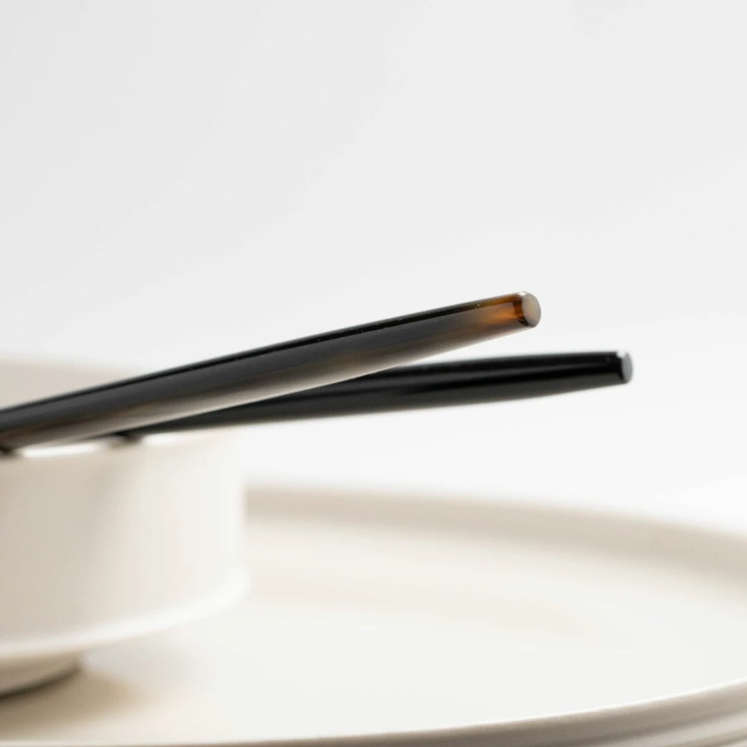 CUTIPOL Goa Specials - Salad set marble black horn-2