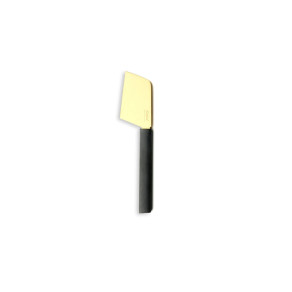 CUTIPOL Gourmet - Hard cheese knife gold plated (2.8“)