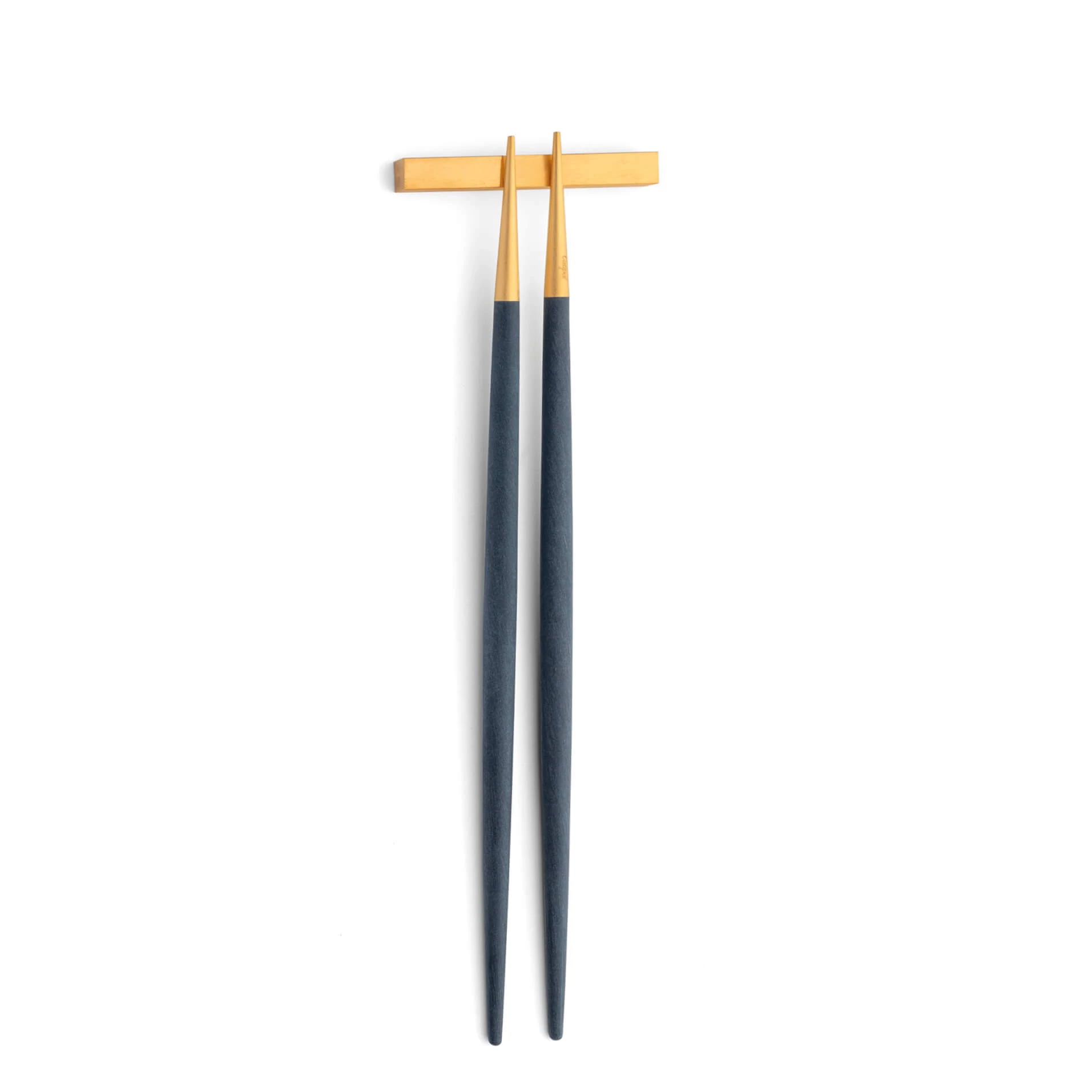 Cutipol Goa Blue Gold chopstick set and support