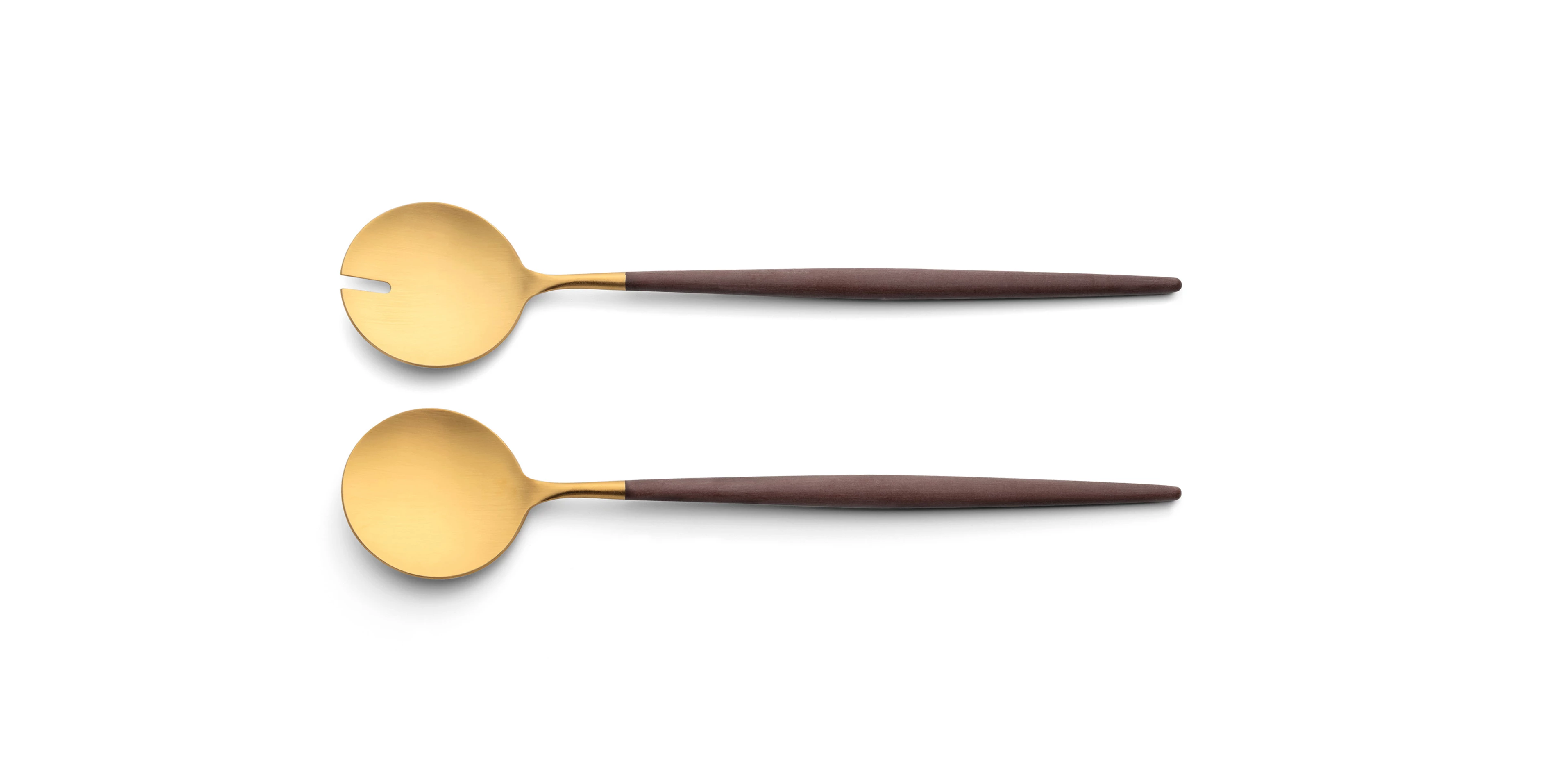 Talher de salada Cutipol Goa Brown dourado