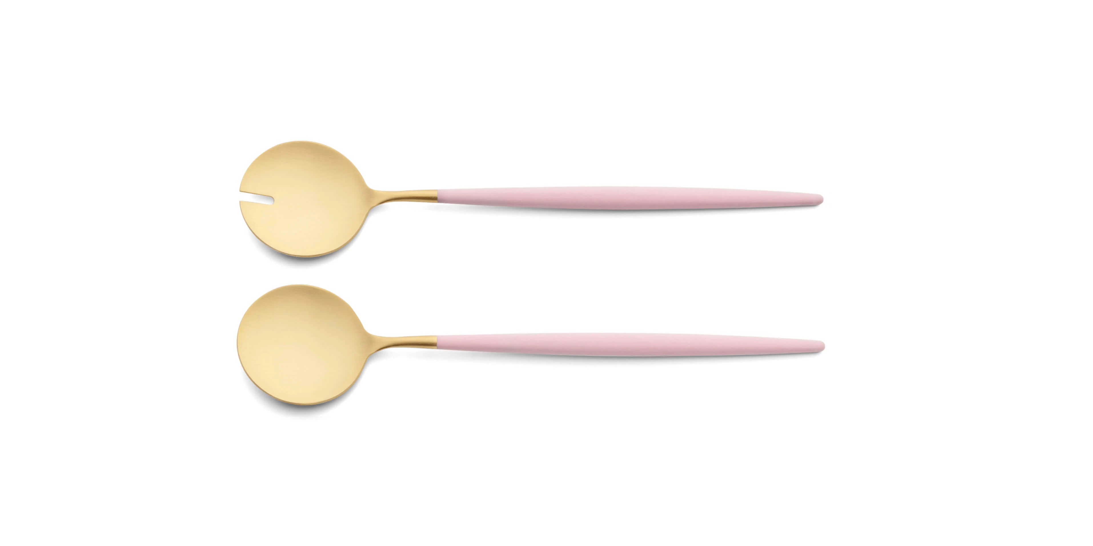 Talher de salada Cutipol Goa Pink dourado
