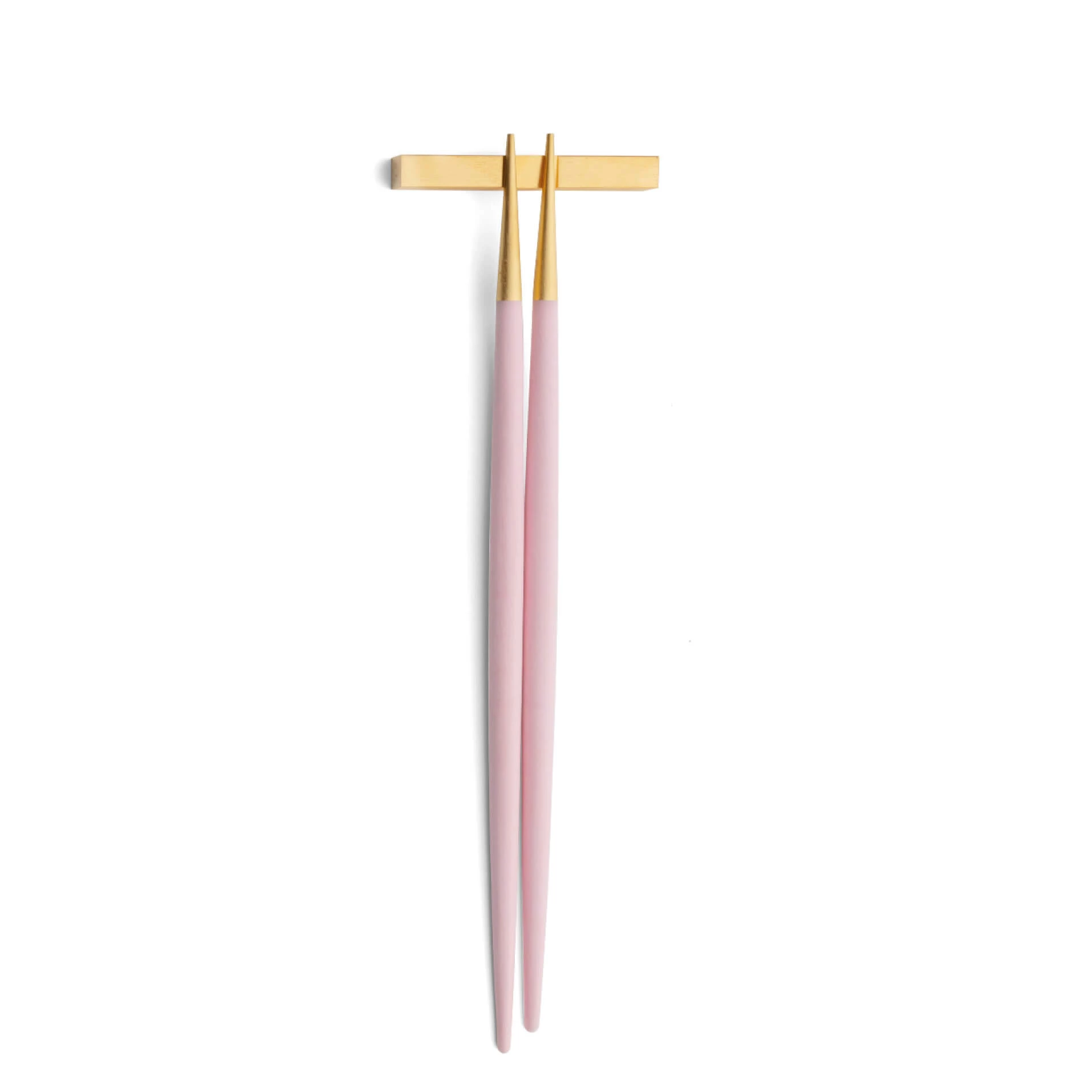Chopsticks Cutipol Goa Pink dourado com suporte