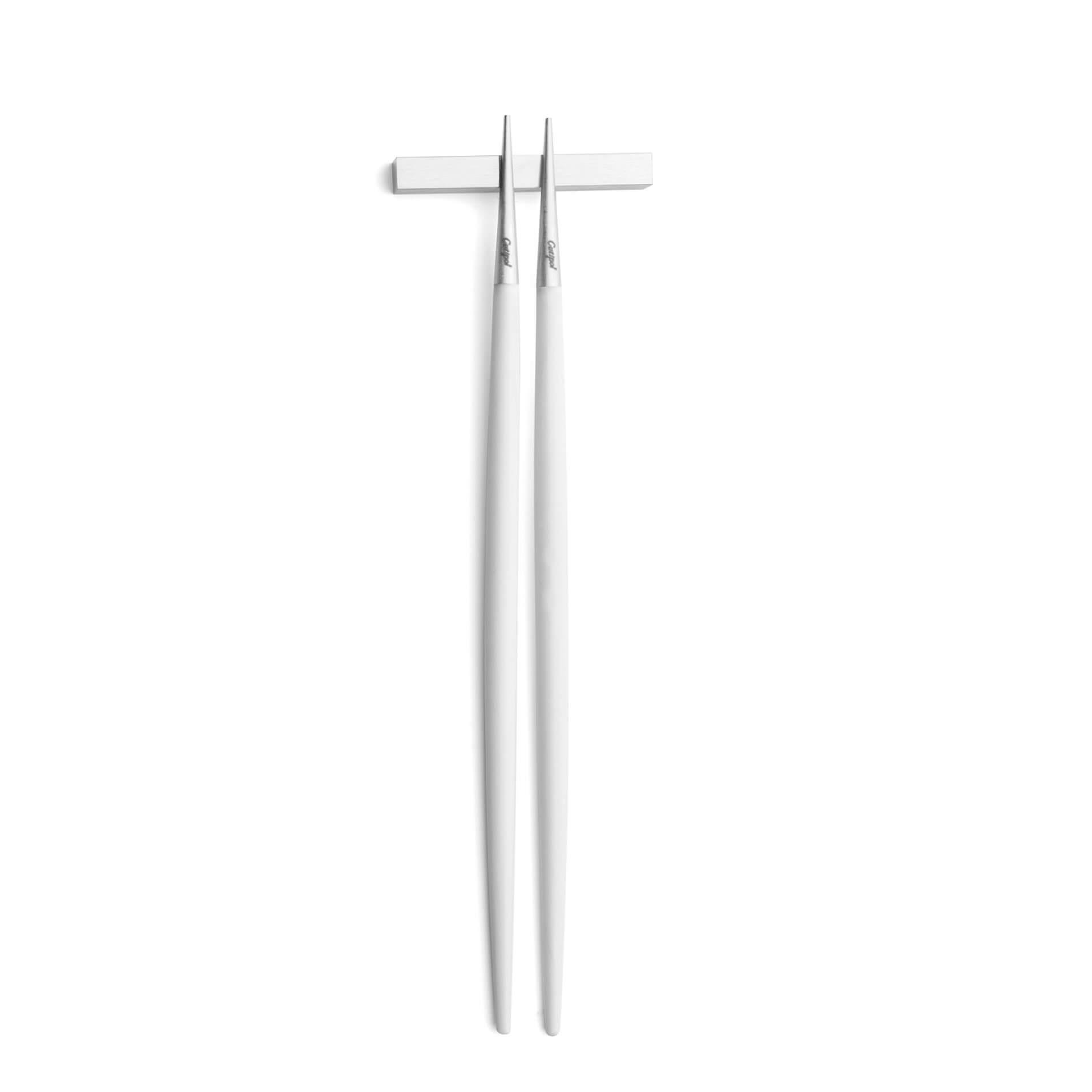 Chopsticks Cutipol Goa White preto com suporte