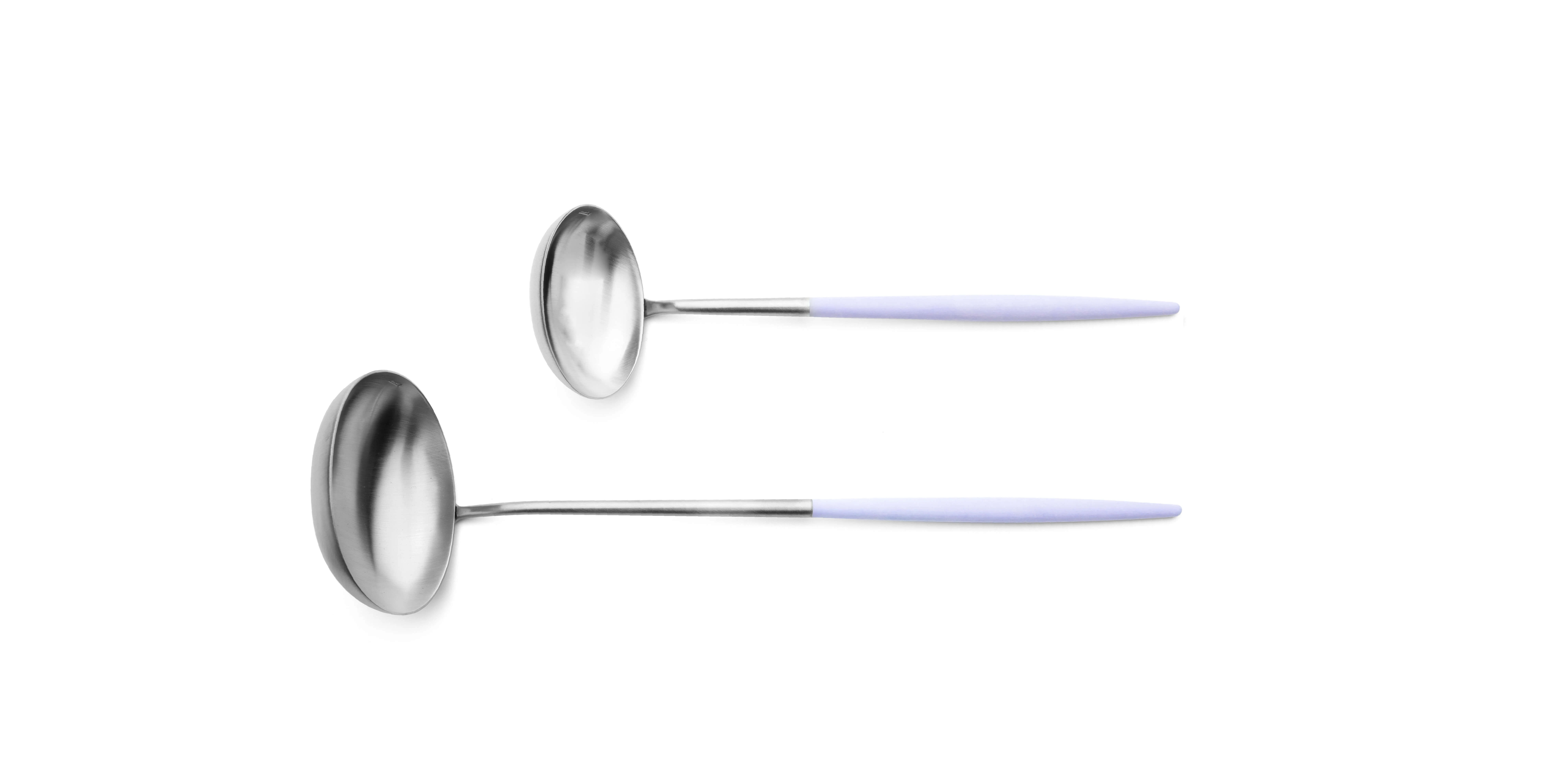 Cutipol Goa Violet with soup ladle and sauce ladle
