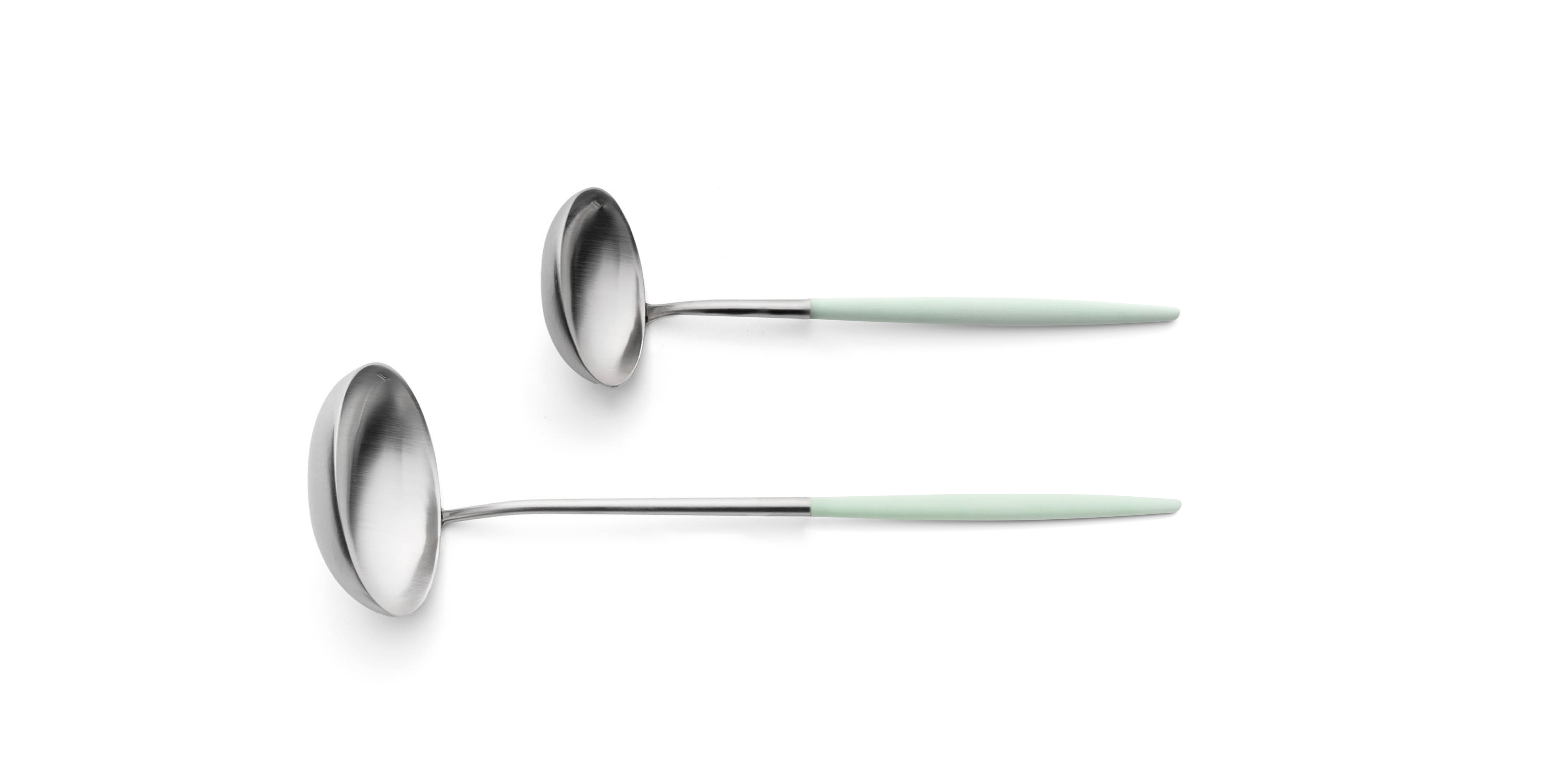Cutipol Goa Celadon with soup ladle and sauce ladle
