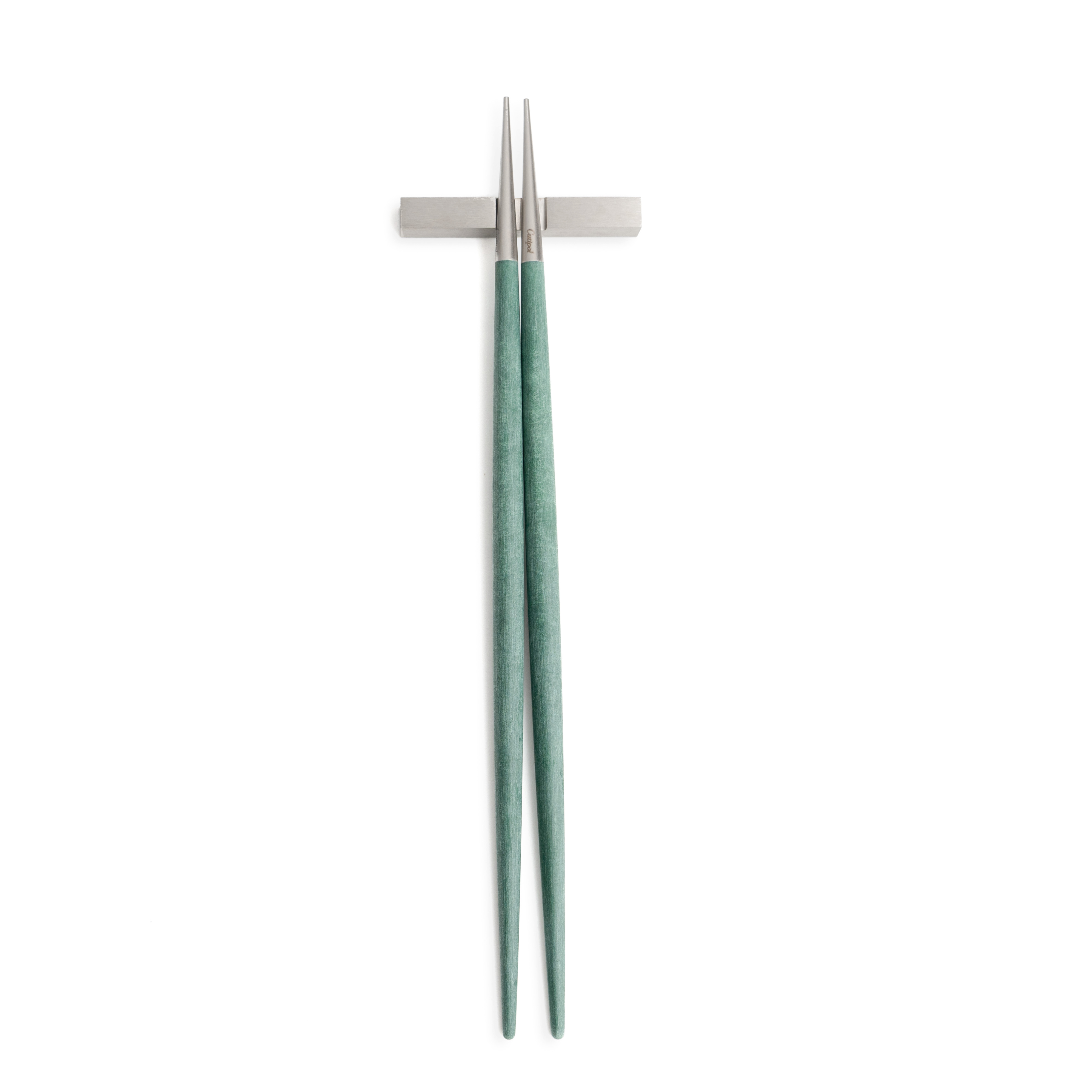 Cutipol Goa Forest Green chopstick set and support