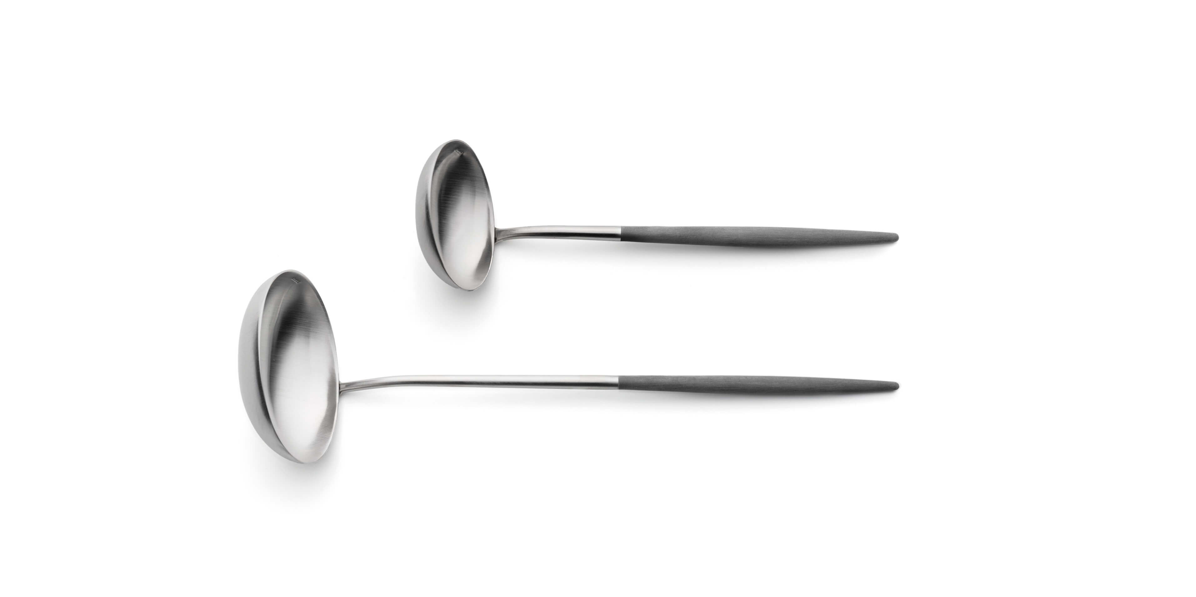 Concha terrina e colher de molho Cutipol Goa Grey