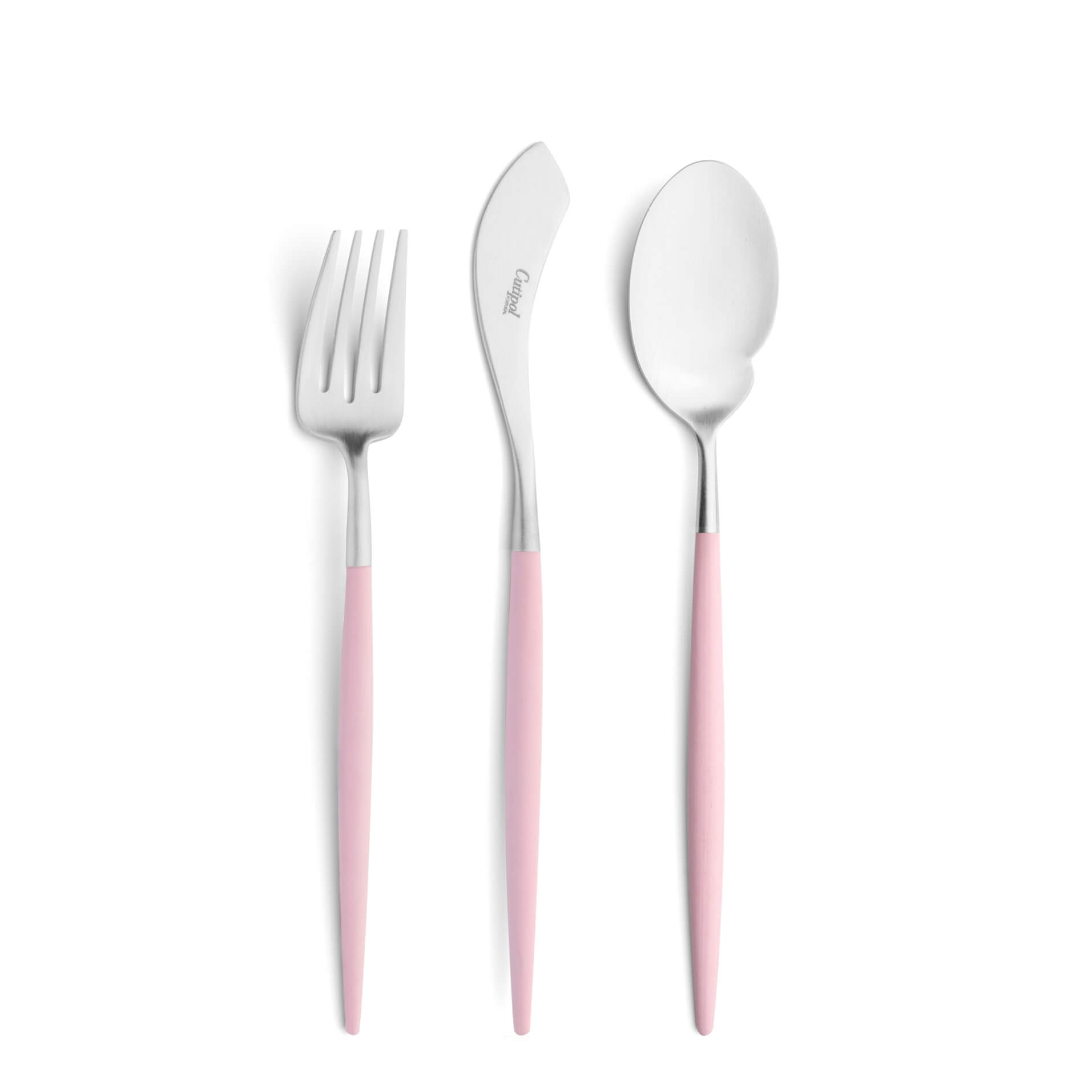 Cutipol Cutlery Goa Pink with fish fork, fish knife and gourmet spoon