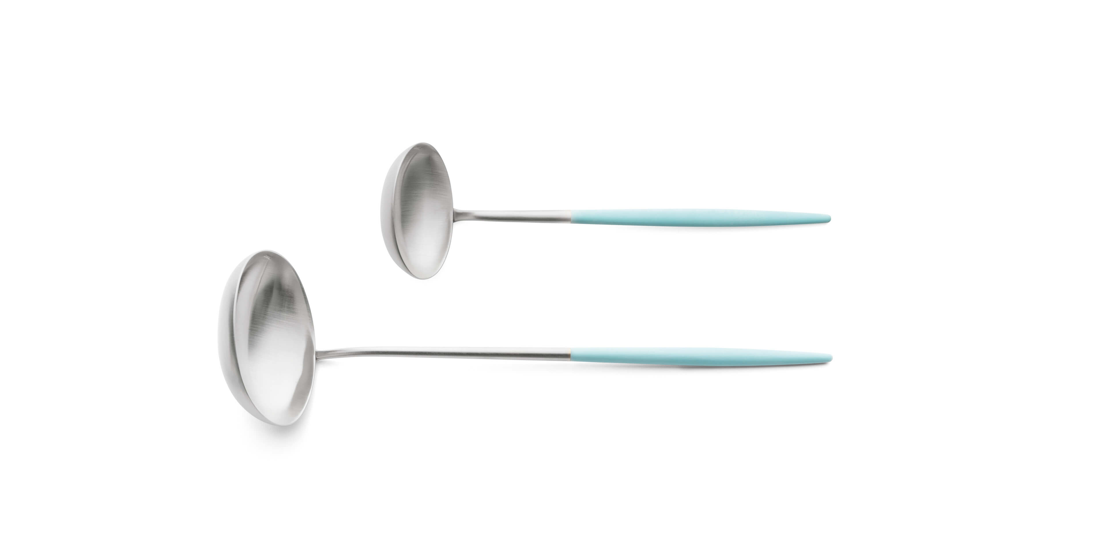 Cutipol Goa Turquoise with soup ladle and sauce ladle