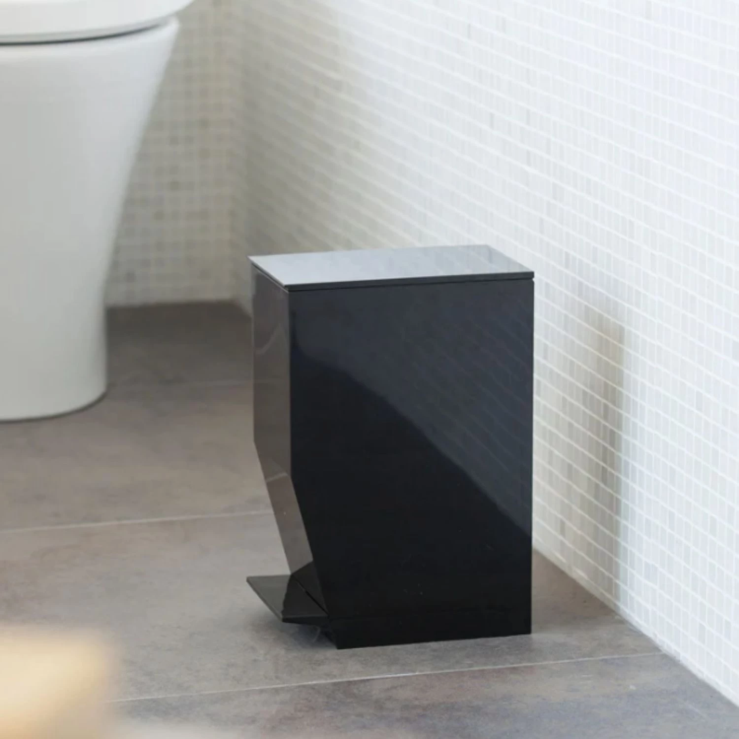 YAMAZAKI Tower - Balde do lixo preto #2