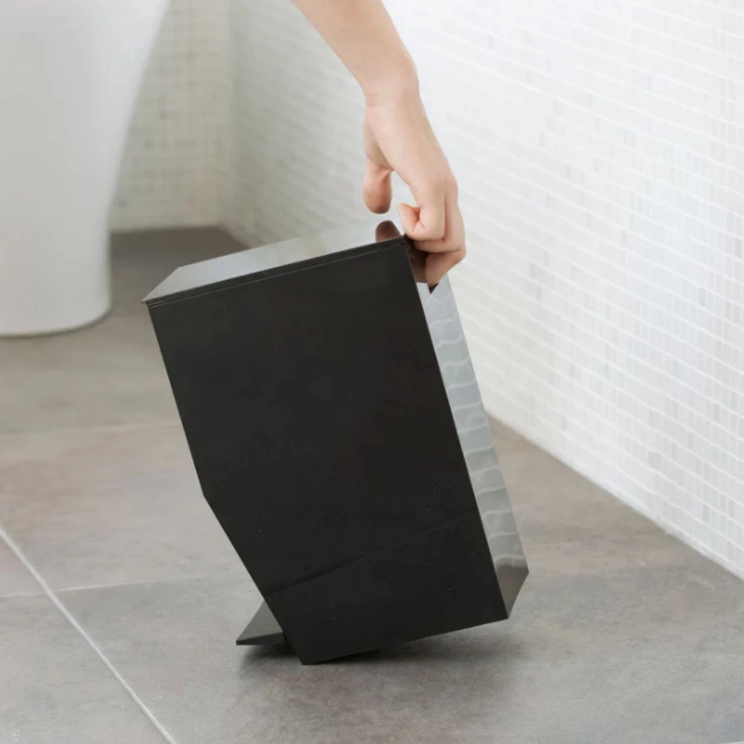 YAMAZAKI Tower - Balde do lixo preto #4