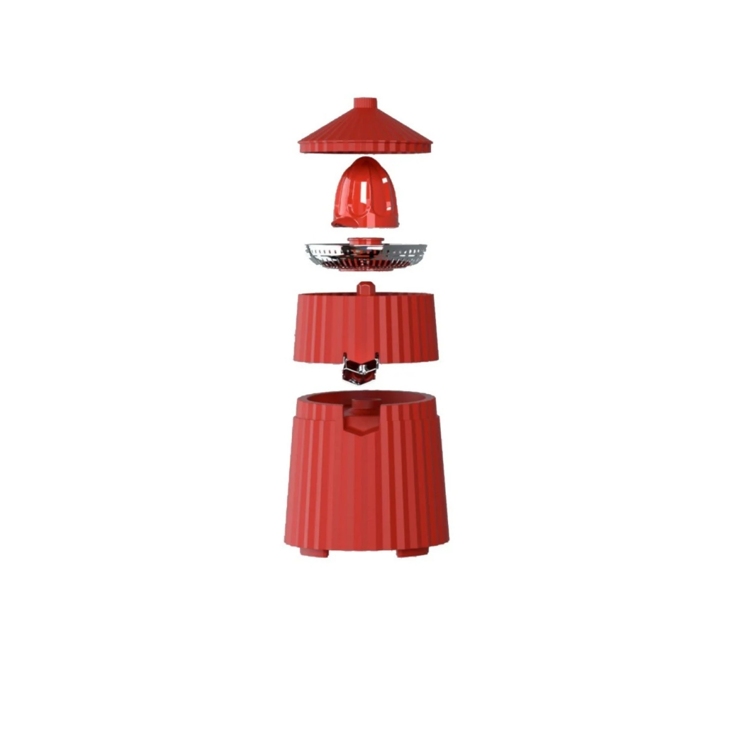 ALESSI Plissé - Electric citrus-squeezer red #2