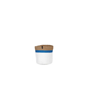 LOCALCRAFT - Basket white with blue stripe XS