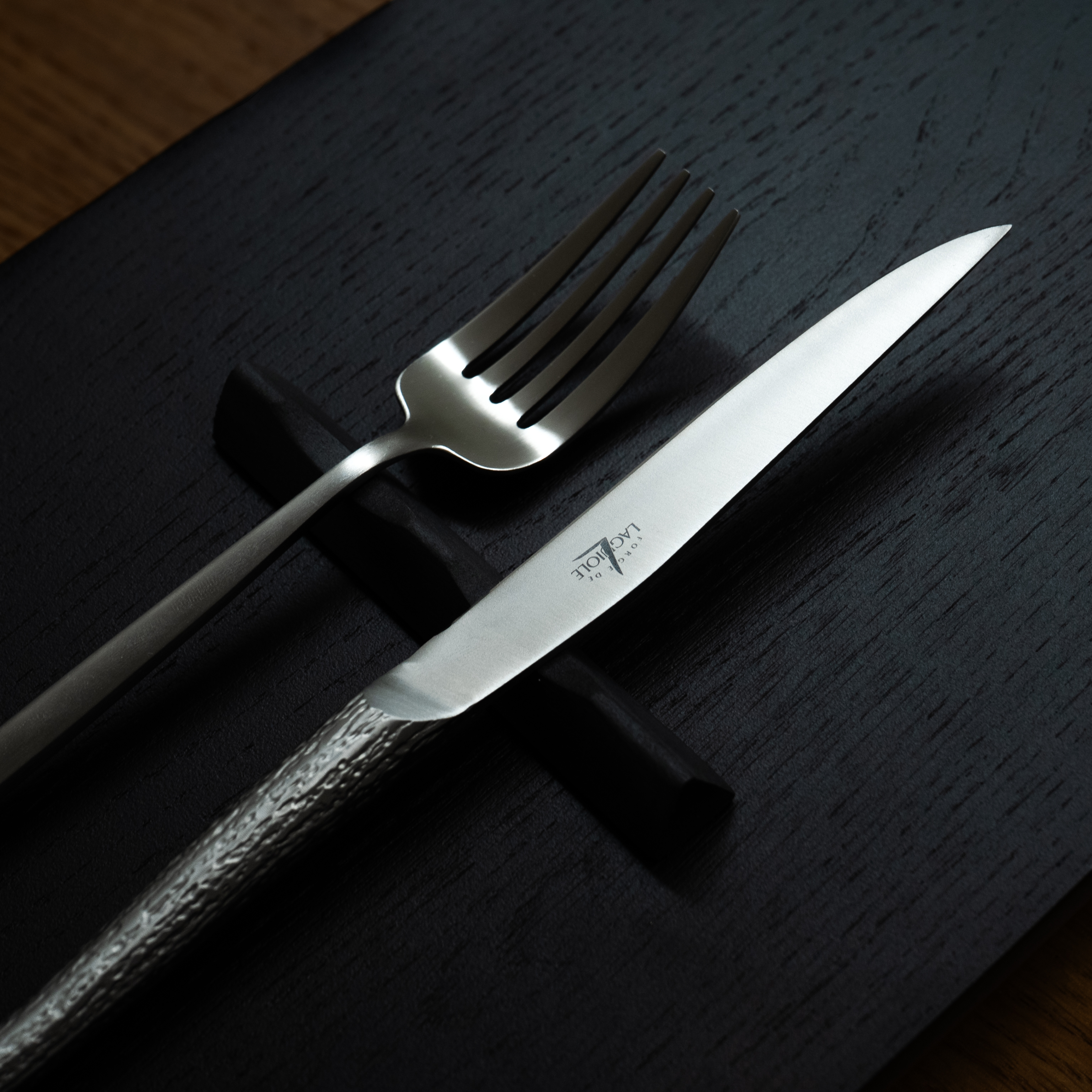 FORGE DE LAGUIOLE Signature - Set of 6 knives monobloc Philippe Starck satin #2