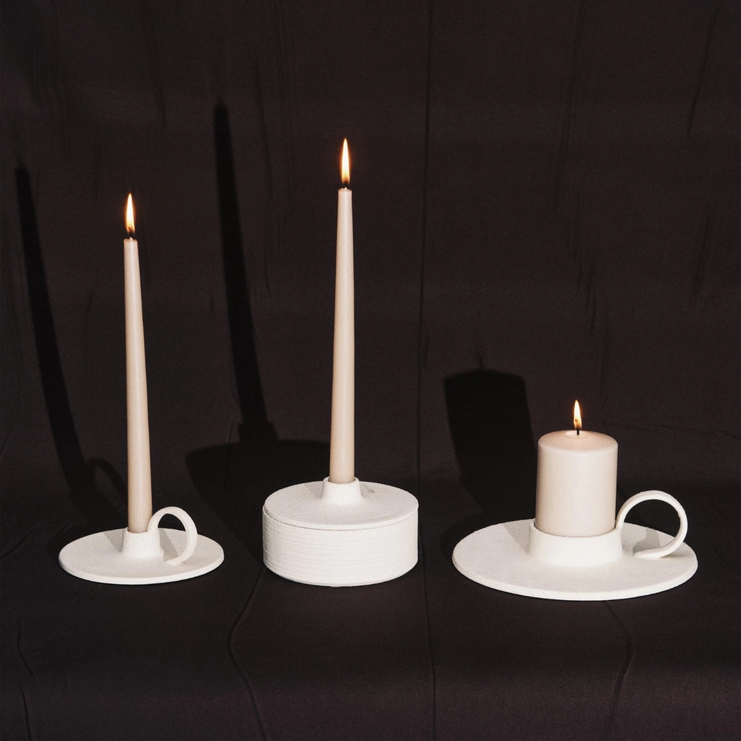 SERAX Mira - Candle holder beige S #3