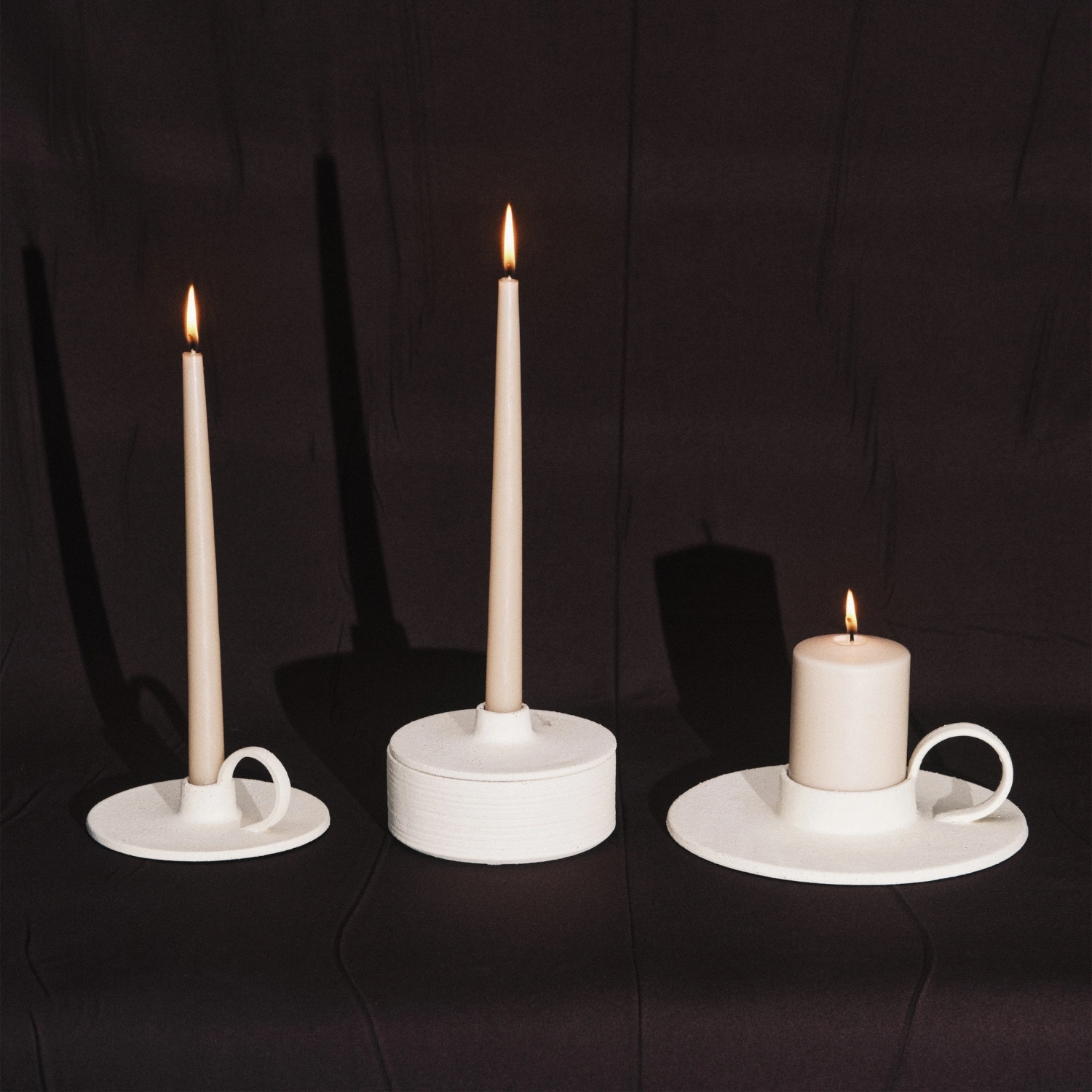 SERAX Mira - Candle holder beige L #3
