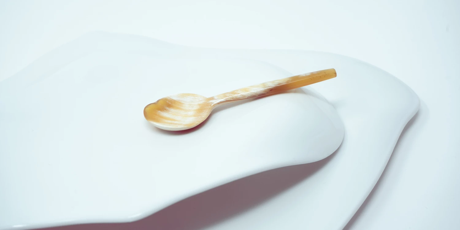CUTIPOL Goa Specials - Colher de caviar branco mármore #5