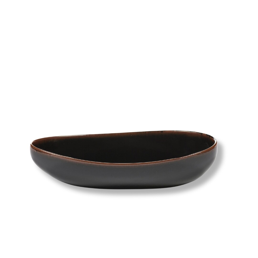 SERAX Out of Lines - Serving bowl brown #1