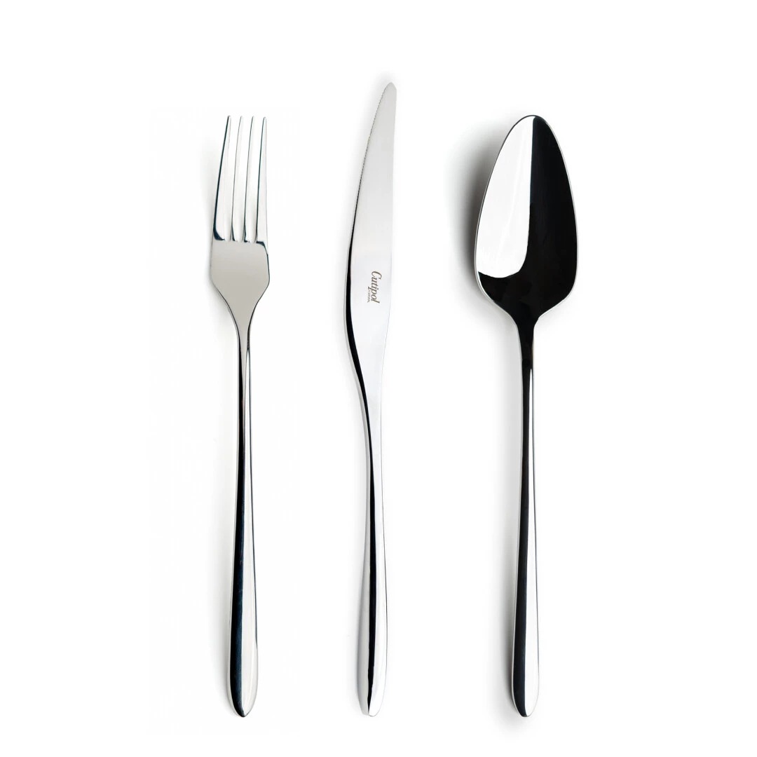 Talheres Cutipol AM Aires Mateus Polido com garfo de mesa, faca de mesa, colher de mesa