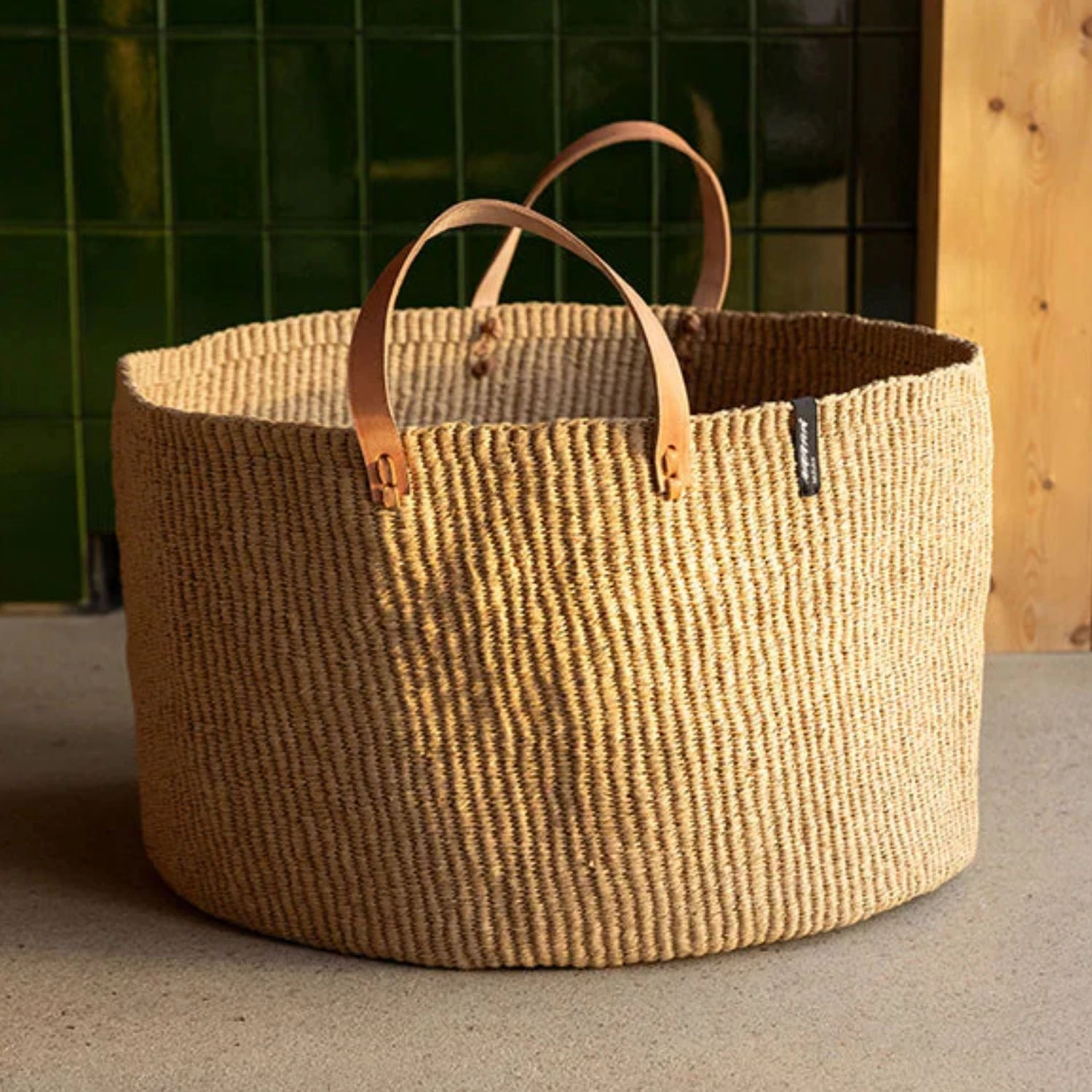 LOCALCRAFT Kiondo - Cesto com alças castanho L #4