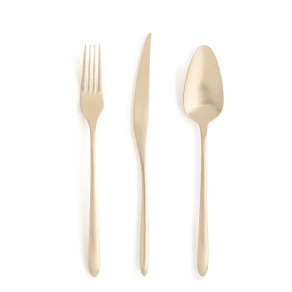 FAQUEIRO 24 PCS AIRES MATEUS MATTE CHAMPAGNE