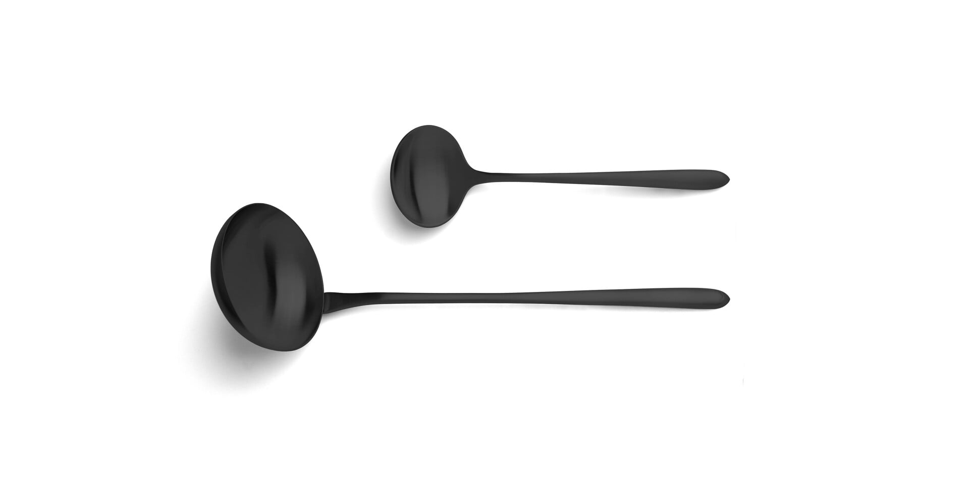 Talheres Cutipol AM Aires Mateus Matte Black com Concha Terrina e Colher de Molho